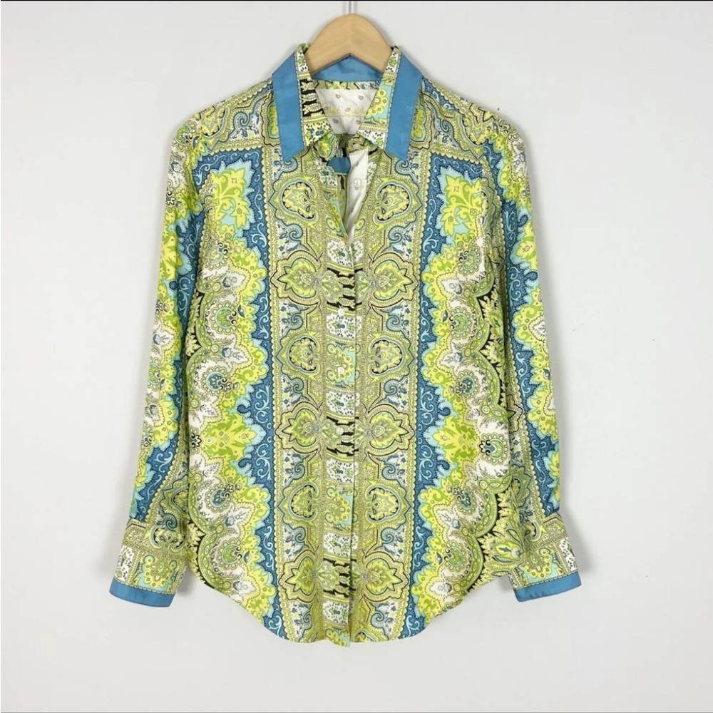 Robert Graham 100% Silk Paisley Button-Up Shirt